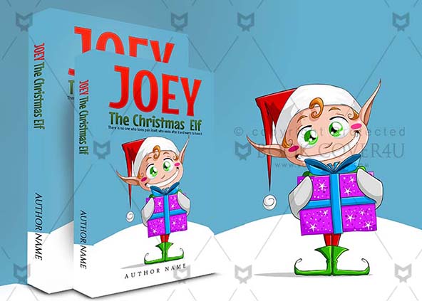 Children-book-cover-design-Joey The Christmas Elf-back
