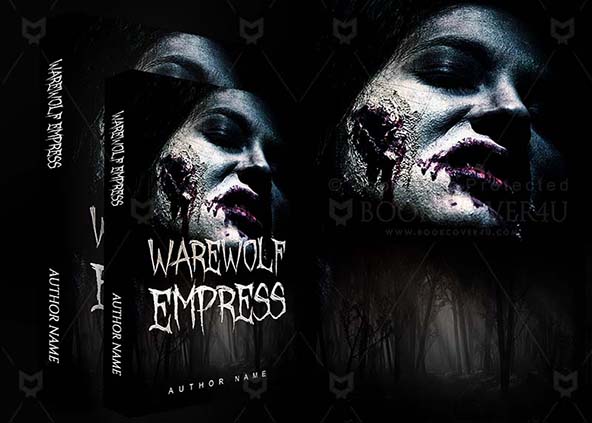 Horror-book-cover-design-Warewolf Empress-back