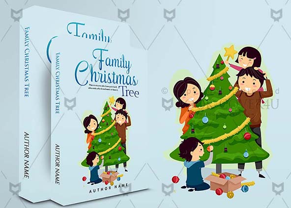 Children-book-cover-design-Family Christmas Tree-back