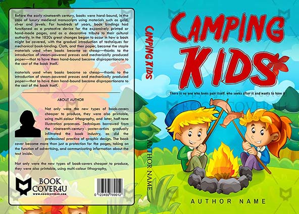 Children-book-cover-design-Camping Kids-front