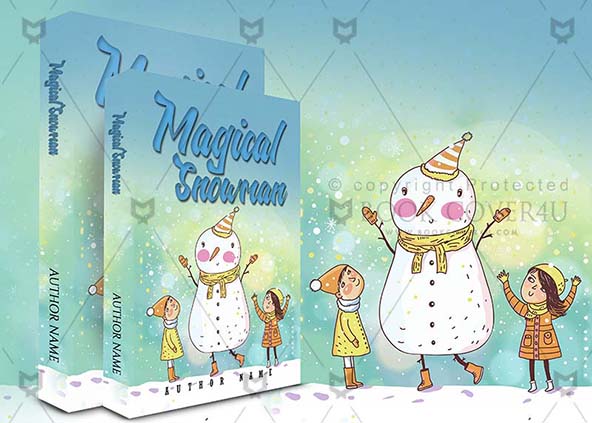 Children-book-cover-design-Magical Snowman-back