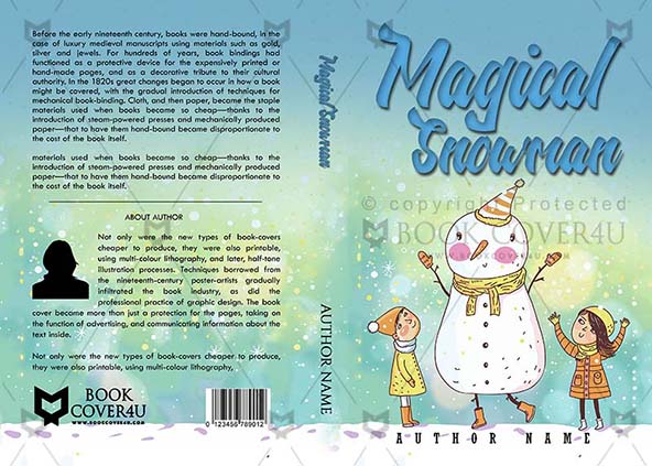 Children-book-cover-design-Magical Snowman-front