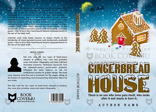 Children-book-cover-design-Gingerbread House-front