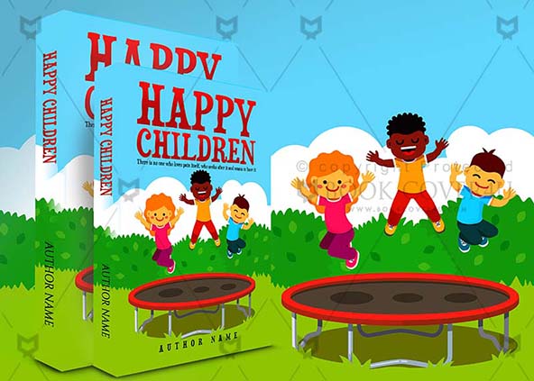 Children-book-cover-design-Happy Children-back