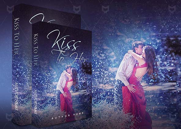 Romance-book-cover-design-Kiss To Her-back
