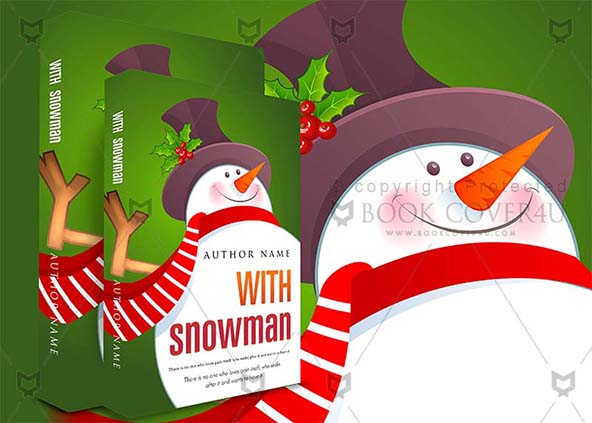 Children-book-cover-design-With Snowman-back