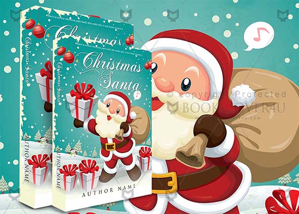 Children-book-cover-design-Christmas Santa-back