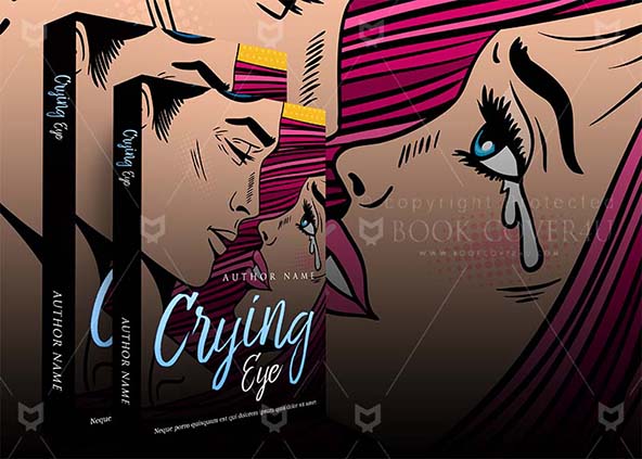 Romance-book-cover-design-Crying Eye-back