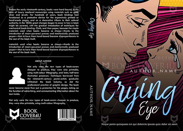 Romance-book-cover-design-Crying Eye-front