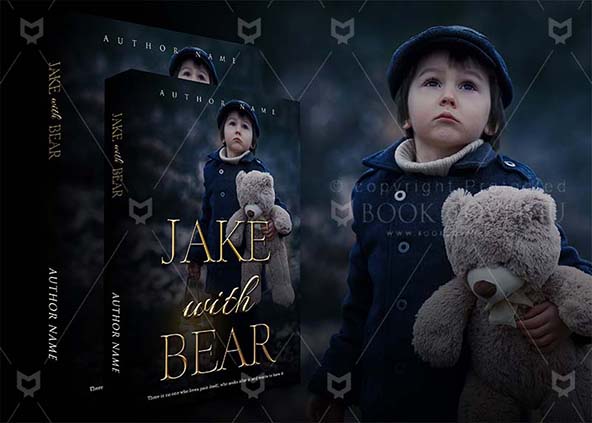 Children-book-cover-design-Jake With Bear-back