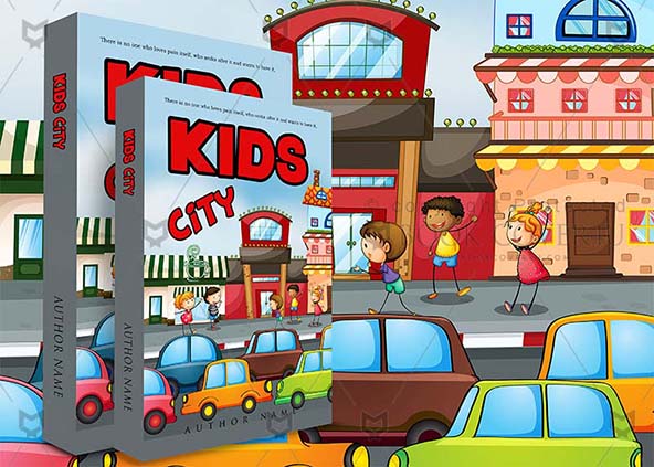 Children-book-cover-design-Kids City-back