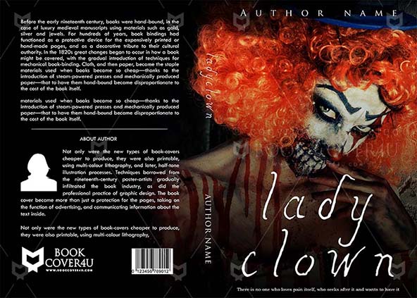 Horror-book-cover-design-lady Clown-front