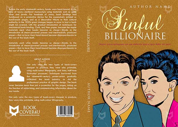 Romance-book-cover-design-Sinful Billionaire-front