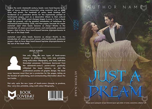 Romance-book-cover-design-Just A Dream-front