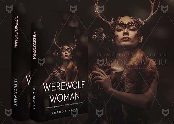 Fantasy-book-cover-design-Werewolf Woman-back