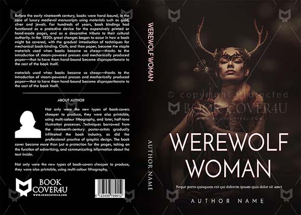 Fantasy-book-cover-design-Werewolf Woman-front