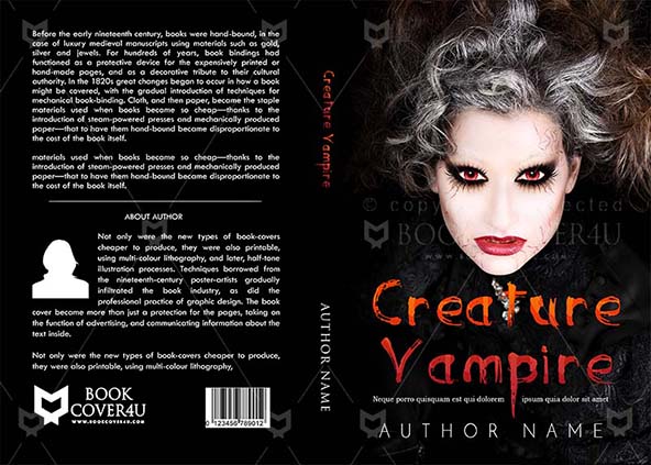 SCI-FI-book-cover-design-Creature Vampire-front