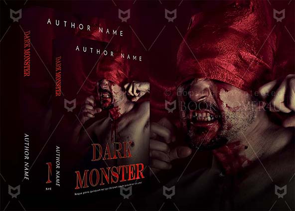 Horror-book-cover-design-Dark Monster-back