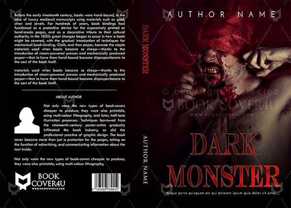 Horror-book-cover-design-Dark Monster-front