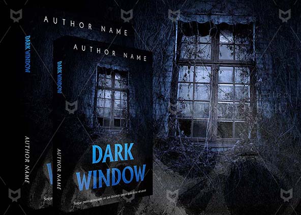 Horror-book-cover-design-Dark Window-back