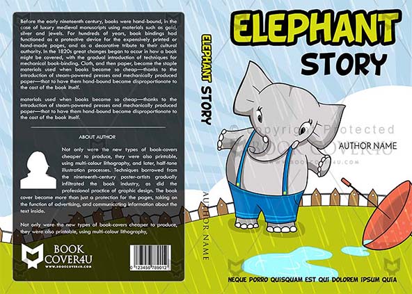 Children-book-cover-design-Elephant Story-front