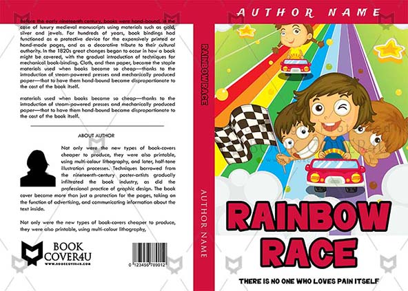 Children-book-cover-design-Rainbow Race-front