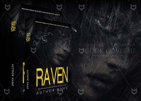 Horror-book-cover-design-Raven-back