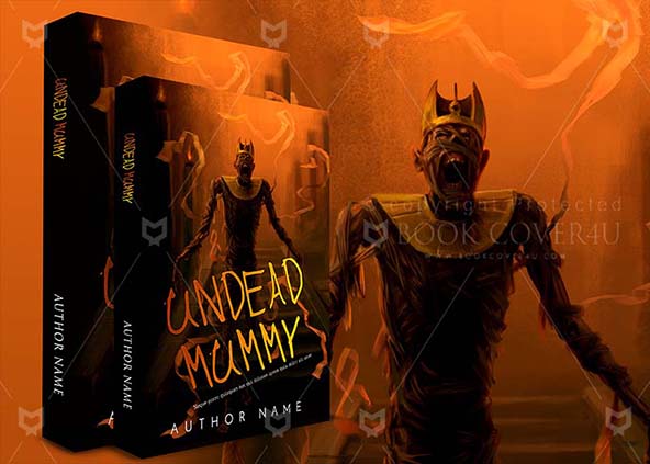 Horror-book-cover-design-Undead mummy-back