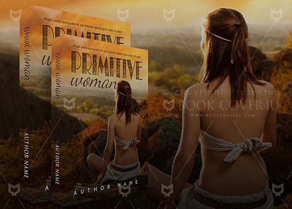 SCI-FI-book-cover-design-Primitive Woman-back