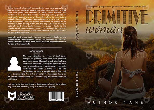 SCI-FI-book-cover-design-Primitive Woman-front