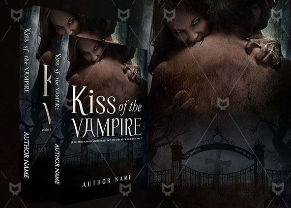 Romance-book-cover-design-Kiss Of The Vampire-back