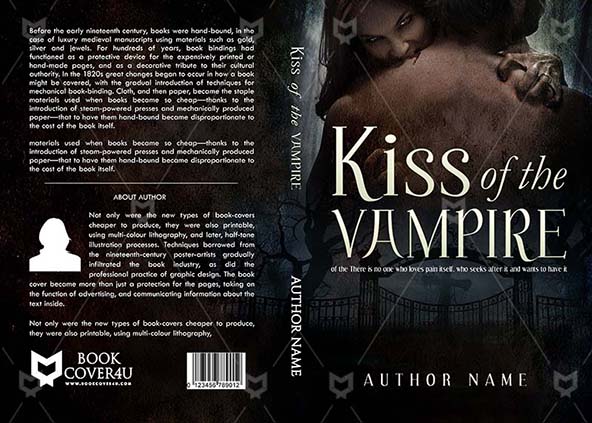 Romance-book-cover-design-Kiss Of The Vampire-front