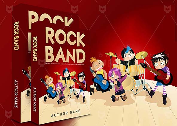 Children-book-cover-design-Rock Band-back