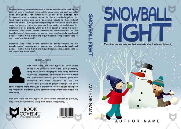 Children-book-cover-design-Snowball Fight-front