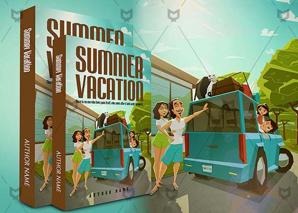 Children-book-cover-design-Summer Vaction-back
