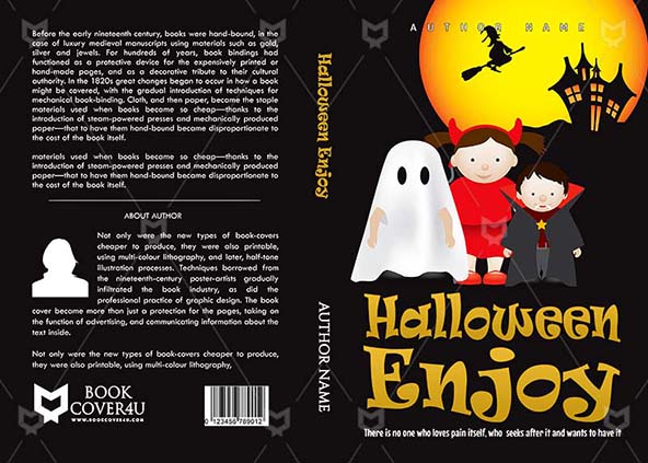 Children-book-cover-design-Halloween Enjoy-front