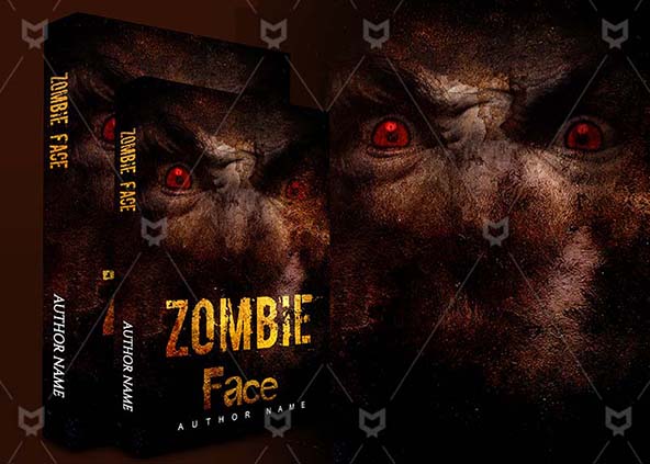 Horror-book-cover-design-Zombie Face-back