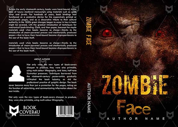 Horror-book-cover-design-Zombie Face-front