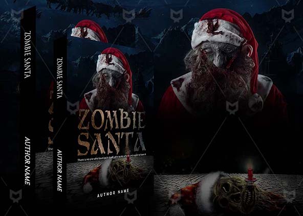 Horror-book-cover-design-Zombie Santa-back