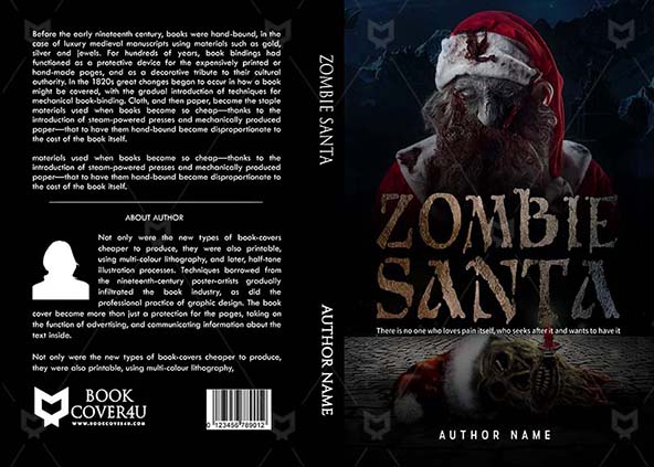 Horror-book-cover-design-Zombie Santa-front