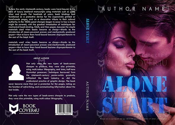 Romance-book-cover-design-Alone Start-front
