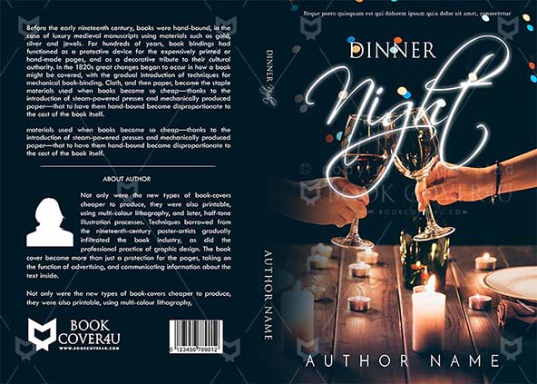 Romance-book-cover-design-Dinner Night-front
