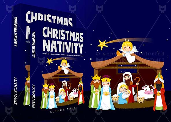 Children-book-cover-design-Christmas Navity-back