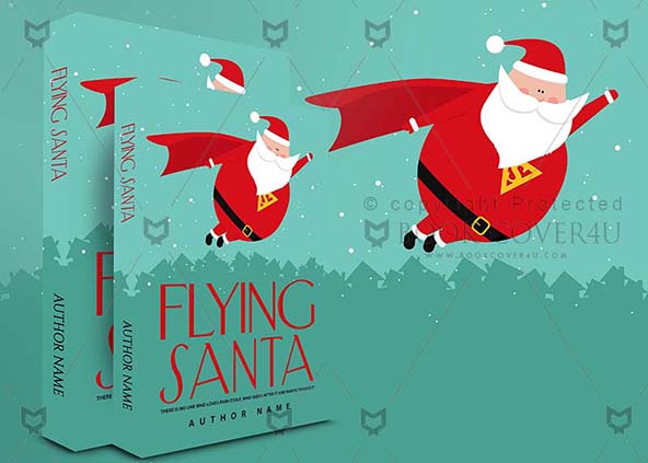 Children-book-cover-design-Flying Santa-back