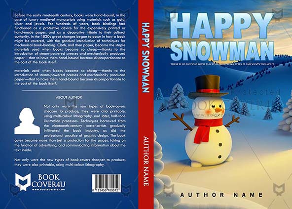 Children-book-cover-design-Happy Snowman-front