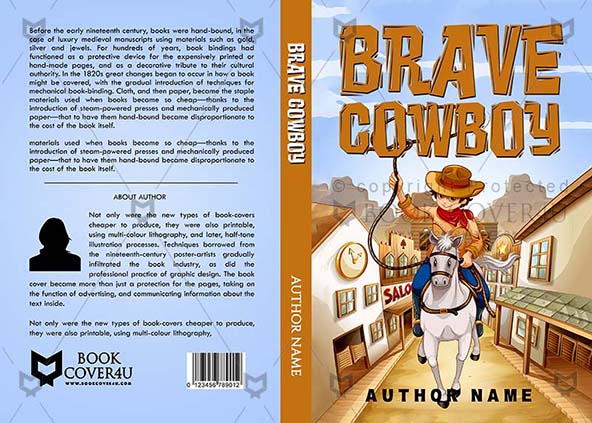 Children-book-cover-design-Brave Cowboy-front