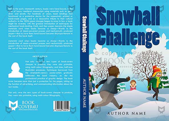 Children-book-cover-design-Snowball Challenge-front