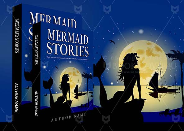 Children-book-cover-design-Mermaid Stories-back