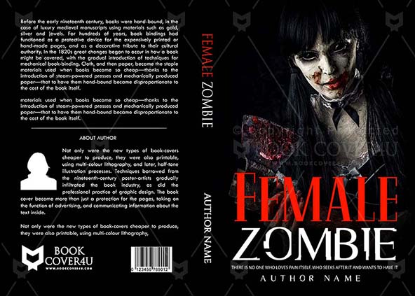 Horror-book-cover-design-Female Zombie-front