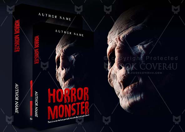 Horror-book-cover-design-Horror Monster-back